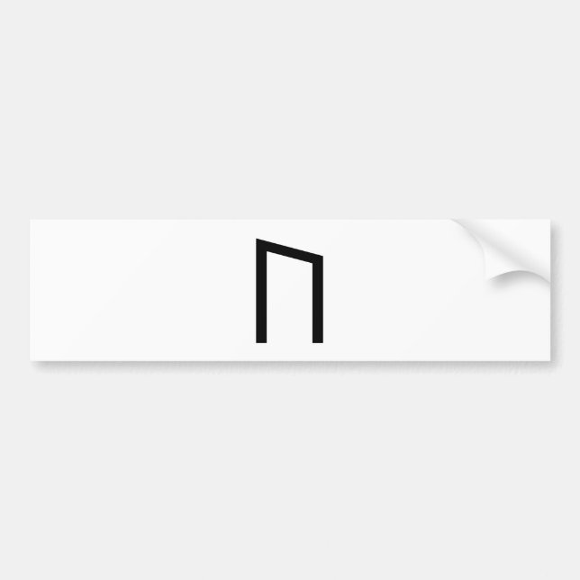 URUZ RUNE BUMPER STICKER (Front)