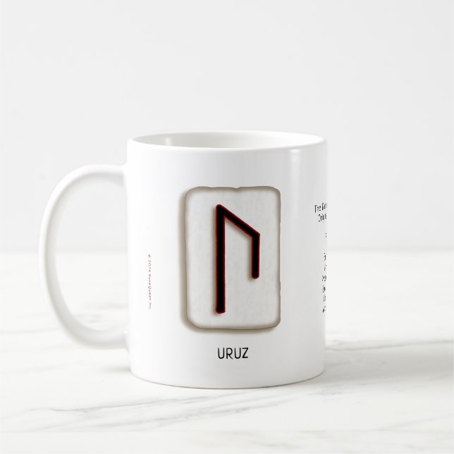 Uruz RuneStone 11 oz. Mug (Left)