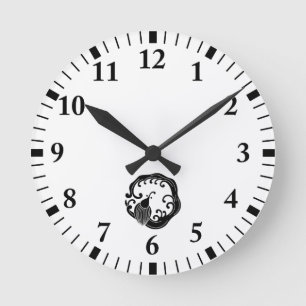 Uryu Maru Round Wall Clock