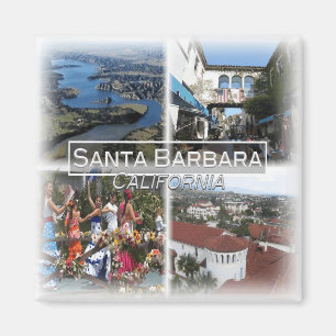 US0132 America,United States, Santa Barbara Fridge Magnet