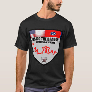 Us129 The Dragon Tail Of Deals Gap Shield 2Sided T-Shirt