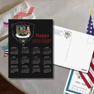 US 250 2026 Semiquincentennial Botanical Calendar  Postcard