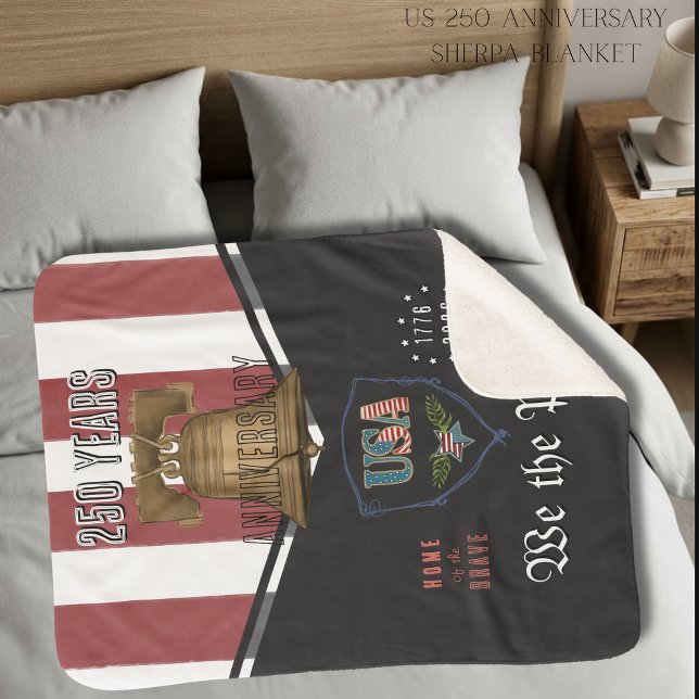 US 250 We the People Liberty Bell Sherpa Blanket (US 250 We the People Liberty Bell Sherpa Blanket)