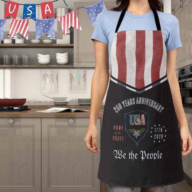 US 250 We the People Patriotic Anniversary BBQ Apron (US 250 We the People Patriotic Anniversary BBQ Apron)