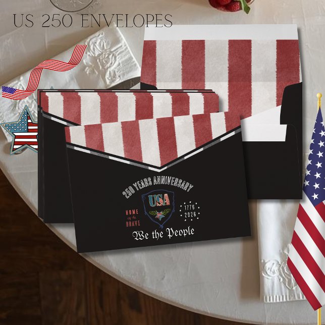 US 250 We the People Patriotic Anniversary Envelope (US 250 We the People Patriotic Anniversary Envelope)