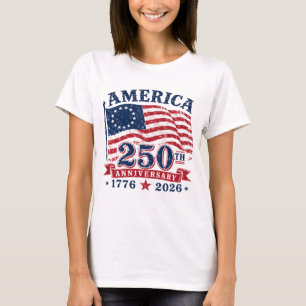 US 250 Years Sweatshirt, Patriotic Tee with USA