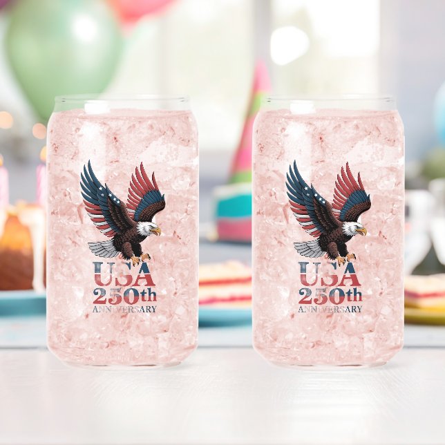 US 250th Anniversary  Can Glass (Insitu (Birthday))