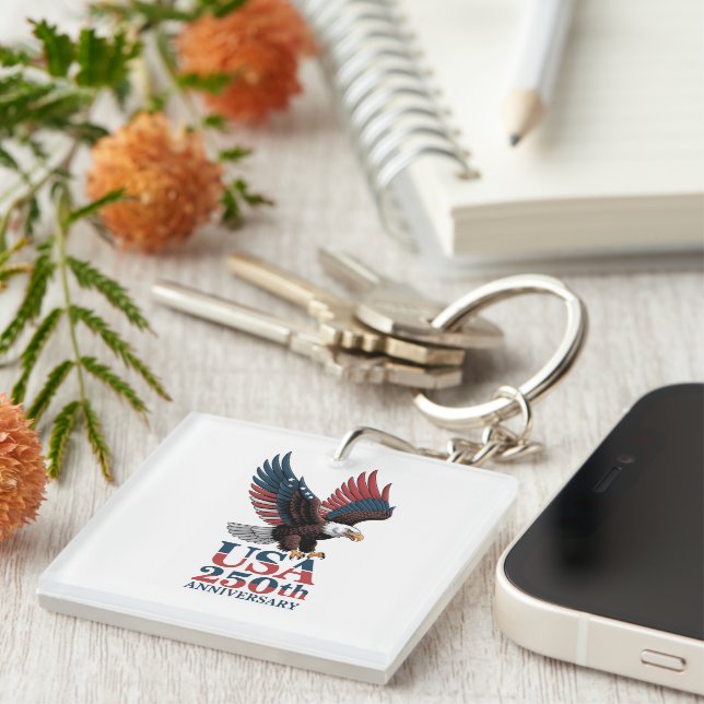 US 250th Anniversary  Key Ring (Front Right)