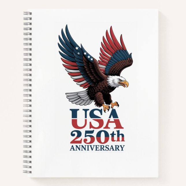 US 250th Anniversary  Notebook (Front)