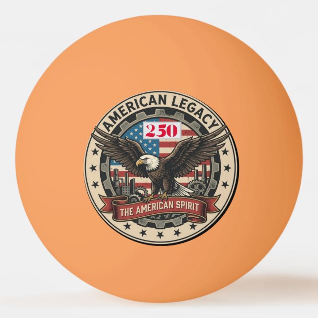 US 250th Anniversary  Ping Pong Ball (Front)