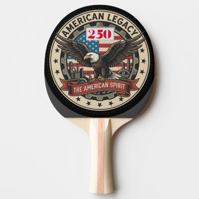US 250th Anniversary  Ping Pong Paddle (Front)