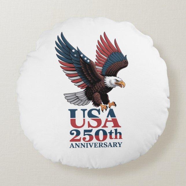 US 250th Anniversary  Round Cushion (Front)