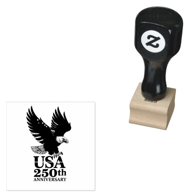 US 250th Anniversary  Rubber Stamp (Stamped)
