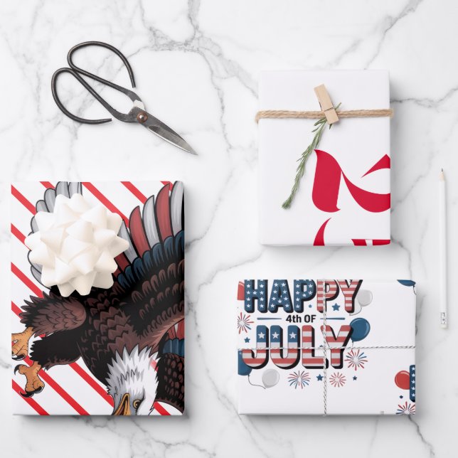 US 250th Anniversary  Wrapping Paper Sheet (Front)