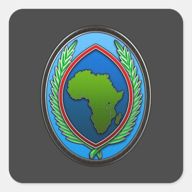 US Africa Command Square Sticker (Front)