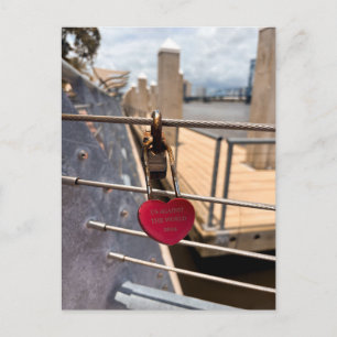 US Against The World 2024 Love Lock Postcard