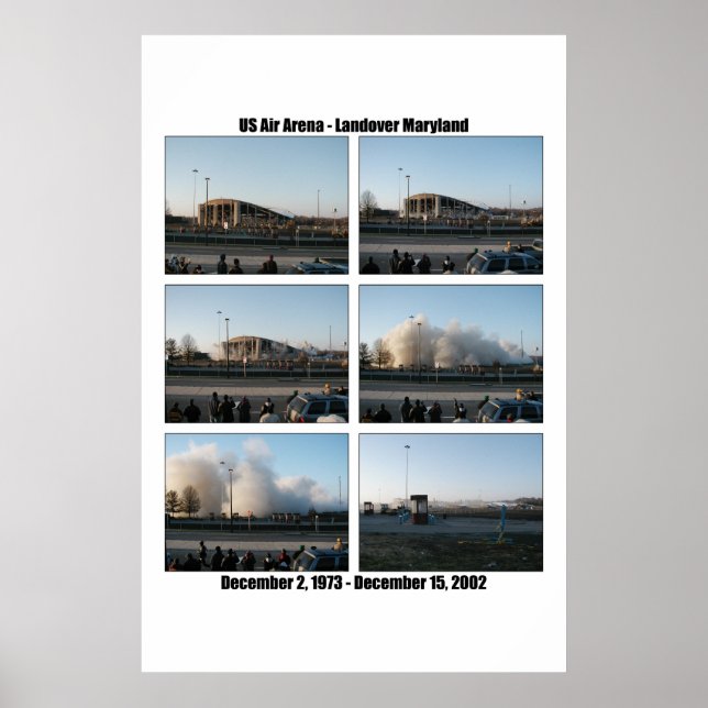 US Air Arena Implosion Poster (Front)
