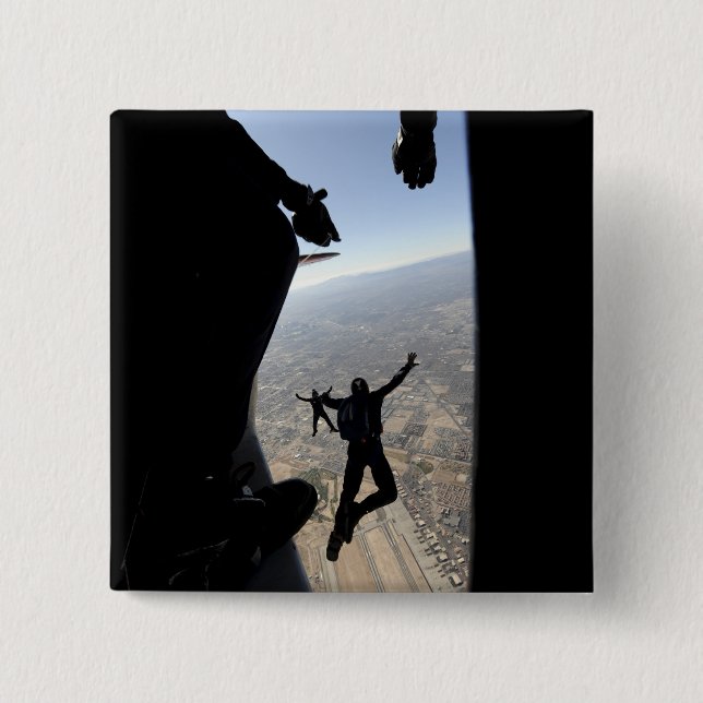 US Air Force Academy Parachute Team 15 Cm Square Badge (Front)