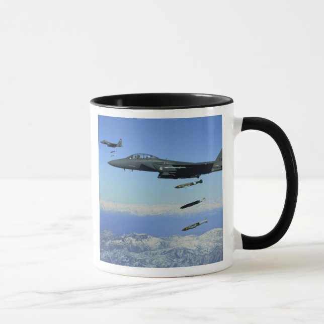 US Air Force F-15E Strike Eagle aircraft Mug (Right)