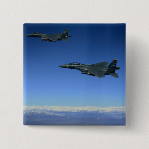 US Air Force F-15E Strike Eagles 2 15 Cm Square Badge