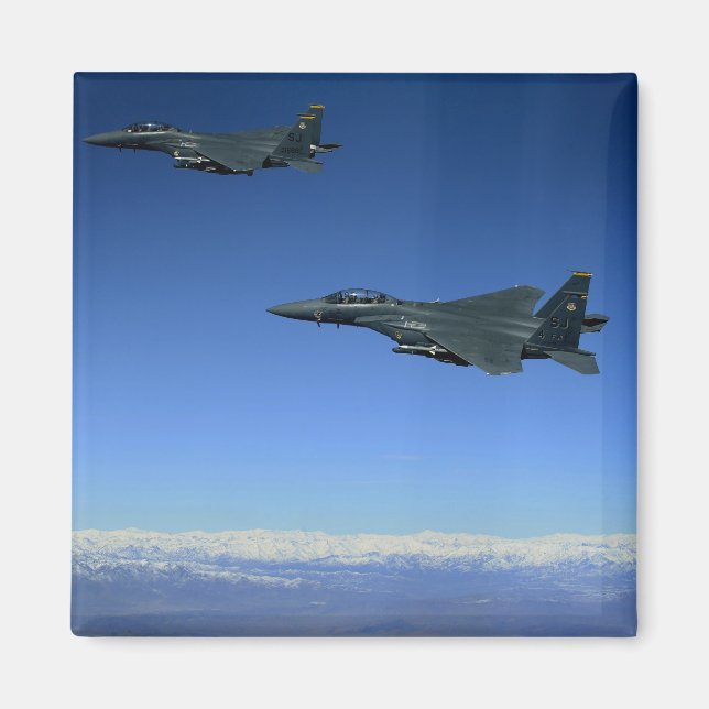 US Air Force F-15E Strike Eagles 2 Magnet (Front)