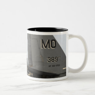 US Air Force F-15E Strike Eagles Two-Tone Coffee Mug