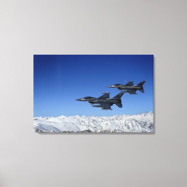 US Air Force F-16 Fighting Falcons Canvas Print (Front)