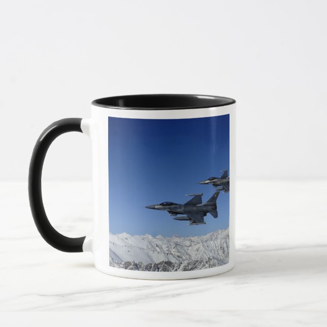US Air Force F-16 Fighting Falcons Mug (Left)