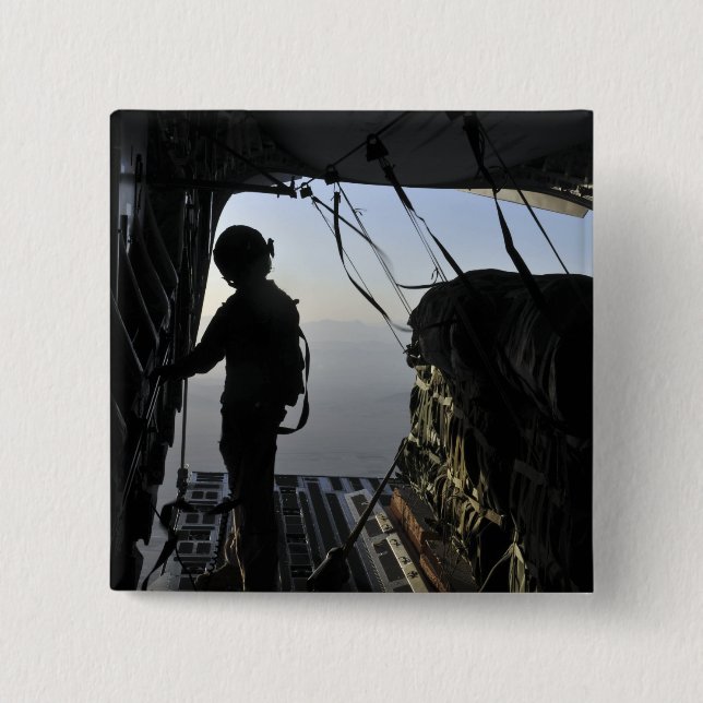 US Air Force loadmaster 15 Cm Square Badge (Front)