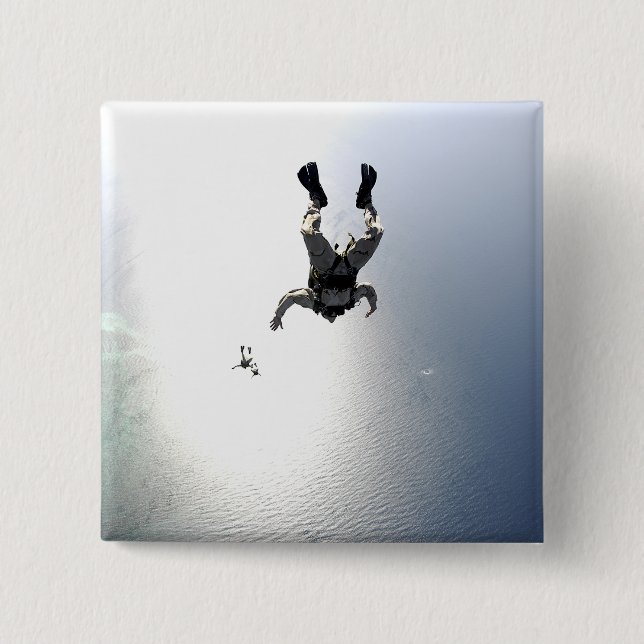 US Air Force pararescuemen 15 Cm Square Badge (Front)