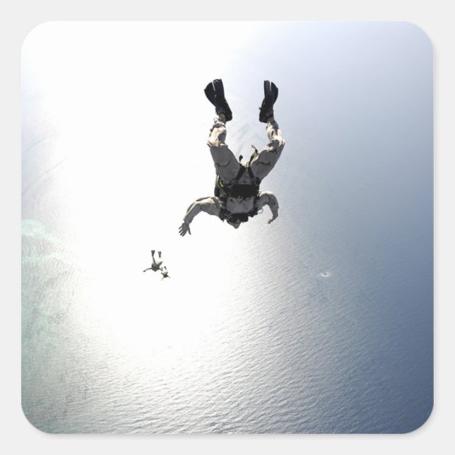 US Air Force pararescuemen Square Sticker (Front)