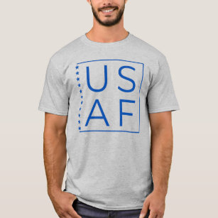 US Air Force Tshirt in Blue Print