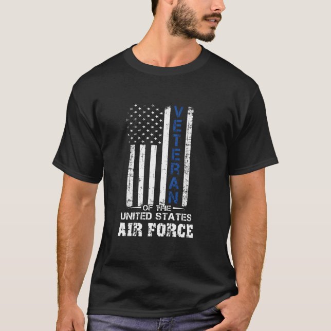 US Air Force Veteran USAF T-Shirt (Front)