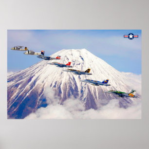 US AIRCRAFT CARRIER AIR WING POSTER