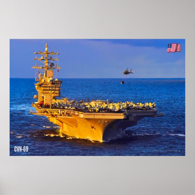 US AIRCRAFT CARRIER – CVN-69 POSTER (Front)