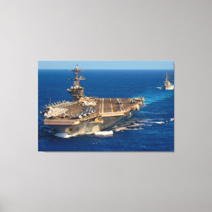 US AIRCRAFT CARRIER – CVN-71 32x48 Canvas Print