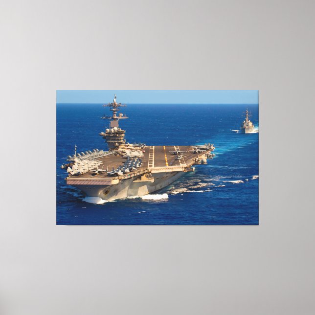 US AIRCRAFT CARRIER – CVN-71 40x60 Canvas Print (Front)