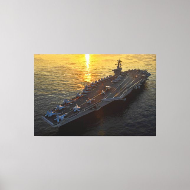 US AIRCRAFT CARRIER – CVN-71 40x60 Canvas Print (Front)