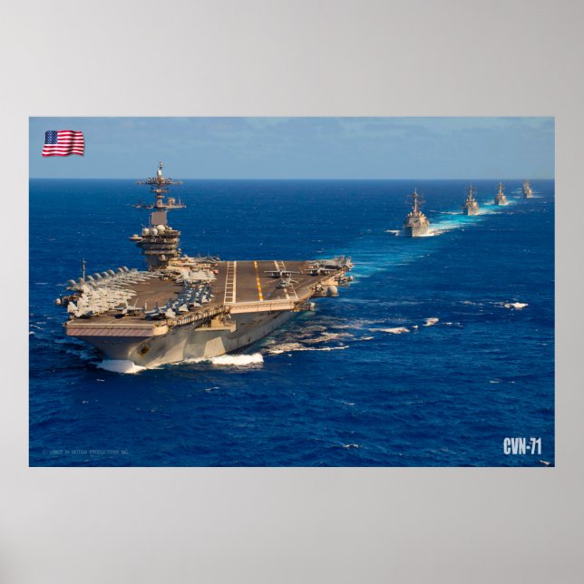 US AIRCRAFT CARRIER – CVN-71 POSTER (Front)