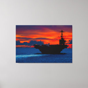 US AIRCRAFT CARRIER – CVN-73 32x48 Canvas Print