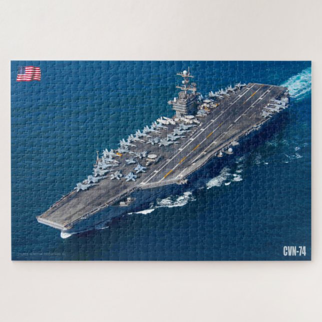 US AIRCRAFT CARRIER - CVN 74 (20x30 INCH) Jigsaw Puzzle (Horizontal)