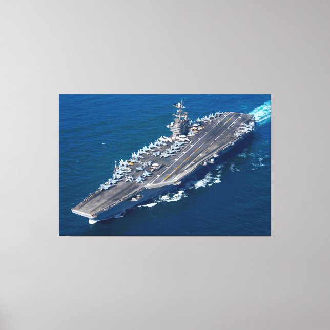 US AIRCRAFT CARRIER – CVN-74 40x60 Canvas Print (Front)