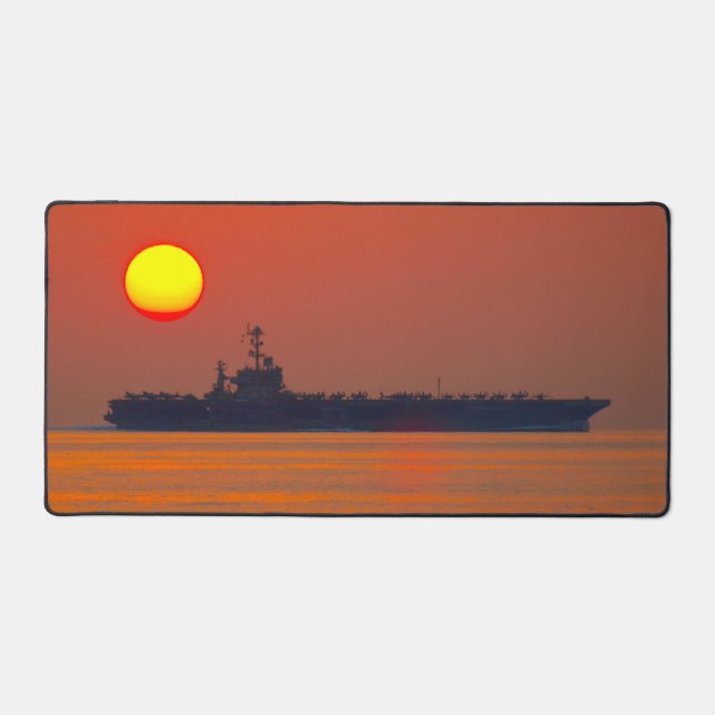 US AIRCRAFT CARRIER - CVN-74 DESK MAT (Front)