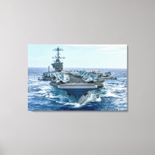 US AIRCRAFT CARRIER – CVN-75 24x36 Canvas Print