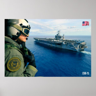 US AIRCRAFT CARRIER – CVN-75 POSTER