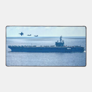 US AIRCRAFT CARRIER - CVN 76 DESK MAT