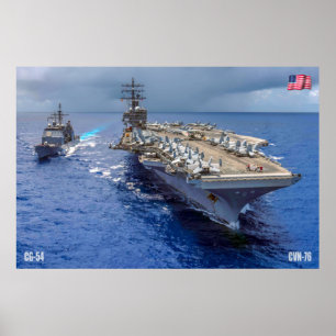 US AIRCRAFT CARRIER – CVN-76 POSTER