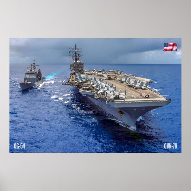 US AIRCRAFT CARRIER – CVN-76 POSTER (Front)