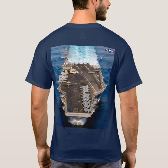 US AIRCRAFT CARRIER – CVN-76 T-Shirt (Back)