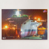 US AIRCRAFT CARRIER - CVN 77 (20x30 INCH)